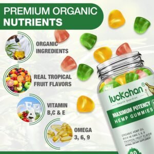 Hemp Gummies - Extra Strength for Sleep Peace & Relaxation - Advanced Hemp Oil Infused Gummy - High Potency Natural Hemp Gummy (3 Packs) - Image 3