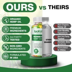 Hemp Gummies - Extra Strength for Sleep Peace & Relaxation - Advanced Hemp Oil Infused Gummy - High Potency Natural Hemp Gummy (3 Packs) - Image 4