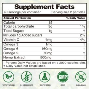 Hemp Gummies - Extra Strength for Sleep Peace & Relaxation - Advanced Hemp Oil Infused Gummy - High Potency Natural Hemp Gummy (3 Packs) - Image 6