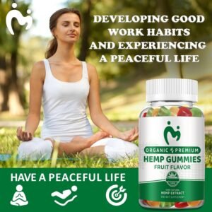 (2 Pack) Hemp Gummies for Pain Sleep Relax Anxiety 100% Natural Pure Extra Strength Organic Hemp Oil Extract Edible Vegan Low Sugar Hemp Gummy for Adults - Image 4