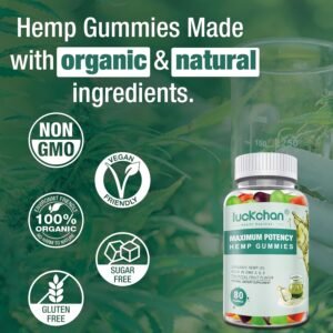 (4 Packs) Hemp Gummies High Potency - Pure Extra Strength Organic Hemp Oil Gummies - 100% Natural Bear Hemp Gummy for Adults - Image 7
