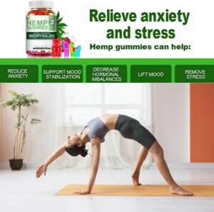 2 Pack Hemp Gummies 1 200 000mg High Strength Stress Relief Fruity Gummy Bear with Hemp Oil 100percent Natural Hemp Candy Supplements Promotes Sleep and Calm Mood 60 Count Pack of 2 - Image 5