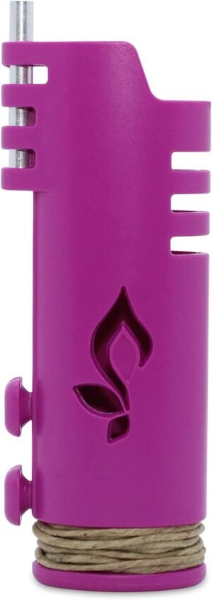 Hemp Wick Lighter Wrapper (Purple) + 5 FT Beeline Hemp Wick - Image 3