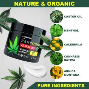 ENVISHA 2 Pack Hemp Cream by Ceessting - For Men and Women - Hydrating and Moisturizing for Skin - 4 oz - Image 2
