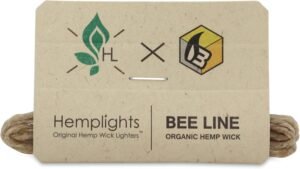 Hemp Wick Lighter 2 Pack Wrapper, Includes 8FT Hemp Wick by USA (Black/Yellow) - Image 4