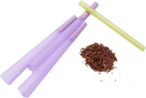 Purple Pre Rolled Cones Organic Rolling Papers with Tips - Slow Burn, Sturdy Natural Gum Seal, Ultra Thin with Plastic Cone. 100 ct, King Size Rolling Cones in Popular Colors (Purple, King Size) - Image 6