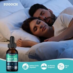 Hemp Oil Drops for Sleep, Premium Organic Maximum Strength, High Potency 100% Natural, Pain Relief 2 Pack - Image 4