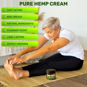 Natural Hemp Cream - Maximum Strength - Gel with MSM, Arnica, Aloe, Turmeric, Emu Oil - Lotion for Muscles, Joints, Back, Foot, Knees, Neck, Fingers, Elbows - High Strength Hemp Oil Extract - 4 fl oz - Image 3