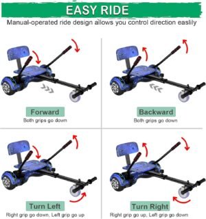 CBD Scooter with Corlorful LED Lights,6.5" Wheels, Dual 300W Motor Scooter for Kids Girls Boys Adults, All Ages - Image 5