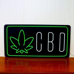 35"x18" Extra Large LED CBD Sign for Smoke Shop, Super Bright Unique Design Neon CBD Sign with Sturdy Chain, High Visibility for Stores Retail Shop Window - Image 5