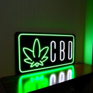 35"x18" Extra Large LED CBD Sign for Smoke Shop, Super Bright Unique Design Neon CBD Sign with Sturdy Chain, High Visibility for Stores Retail Shop Window - Image 4