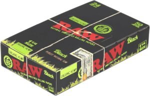 1 box - RAW Black Organic size 1 1/4 (78mm) rolling paper - 1200 papers - Image 3