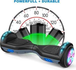 CBD Scooter with Dazzling LED Lights,6.5" Wheels,Headlight, Dual 300W Motors for Kids, Girls, Boys of All Ages on All Roads - Image 4