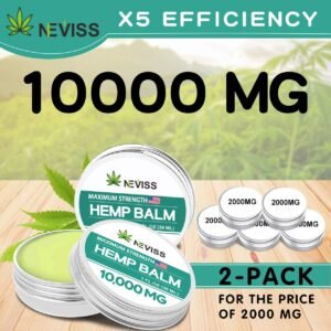 NEVISS (2 Pack) Organic Hémp Balm 10000 MG - 2 Fl Oz - Image 3