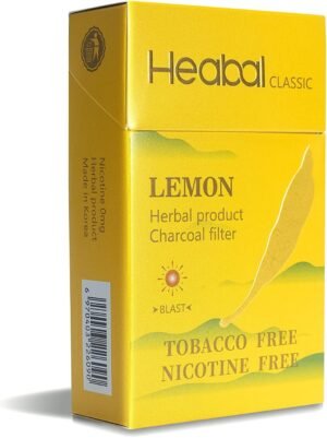 HEABAL Herbal Cigarettes - Nicotine Free & Tobacco Free 20/Pack (Lemon) - Image 2