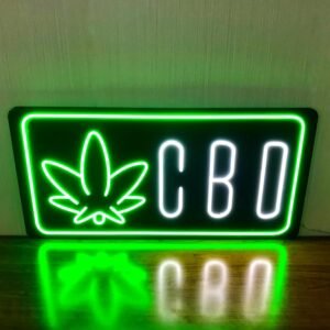 35"x18" Extra Large LED CBD Sign for Smoke Shop, Super Bright Unique Design Neon CBD Sign with Sturdy Chain, High Visibility for Stores Retail Shop Window - Image 2