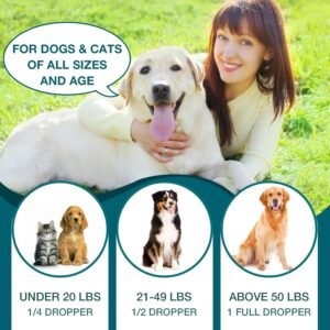 2 Packs - Pet Hemp Oil for Dogs and Cats - Anxiety, Stress Pain Holistic Inflammation Relief - for Joint Hip Arthritis, Calming Oil Drop - Organic Pets Treats - Image 7