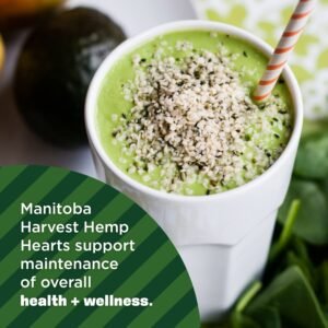 Manitoba Harvest Organic Hemp Hearts, 12oz, 10g Plant Based Protein and 12g Omega 3 & 6 per Srv, Smoothies, yogurt & salad, Non-GMO, Vegan, Keto, Paleo, Gluten Free - Image 5