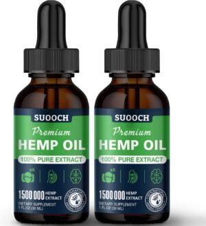 Hemp Oil Drops for Sleep, Premium Organic Maximum Strength, High Potency 100% Natural, Pain Relief 2 Pack - Image 8