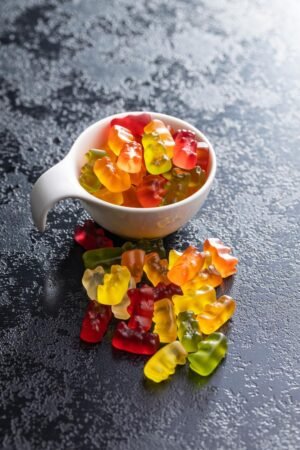 Hemp Gummies - High Potency - Omega 3 6 9 - Melatonin - Vitamin A & E – Fruit Flavors – Natural Hemp Oil Extract Gummy – 100 ct – THC Free