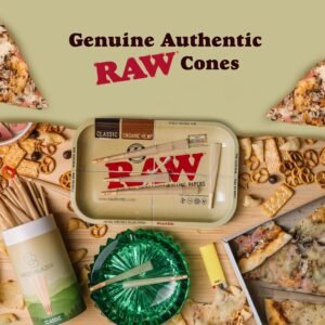 RAW Cones 1 1/4 Size: 50 Pack Patented Slow Burning Pre Rolled Rolling Papers & Tips, Classic Raw Paper, 84mm - Image 4
