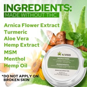 NEVISS (2 Pack) Organic Hémp Balm 10000 MG - 2 Fl Oz - Image 2