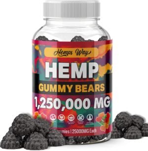 Organic Hemp Gummies for Stresss, Pains, Sleeps, Support- All-Natural, High Potency, Non-GMO, Vegan & 100% Natural Wellness Supplement Prime Vigor XL