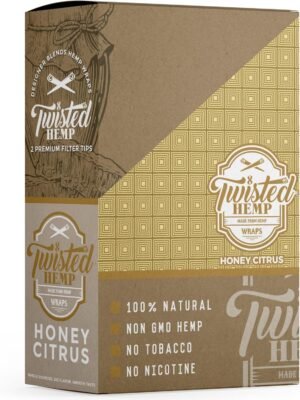 Twisted Hemp Designer Blends Natural Premium Hemp Wraps 2 Count Per Sleeve Pack of 15 |30 Wraps Total (Honey Citrus) - Image 4