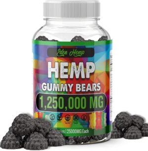 Organic Hemp Gummies Natural Pure Hemp Oil Extract - Performance High Potency Extra Strength ed Edible Vegan Prime Vigor XL Made in USA