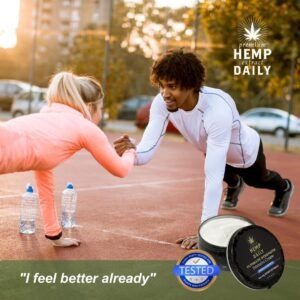 Premium Hemp Extract Daily Ultimate Strength Intensive Cream - Muscle, Knee, Joints, Back, Neck and Shoulder Rub - Organic Ingredients, Topical Lotion with Essential Oils - Classic Mint, Single 5oz - Image 3