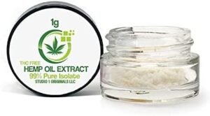Hemp Extract Powder | Hemp Oil Isolate | 100% Pure Isolate Powder | 1g 1000mg Isolate | Great for Migraine Relief, Sleep Aid, Improve Brain Function, Increase Focus