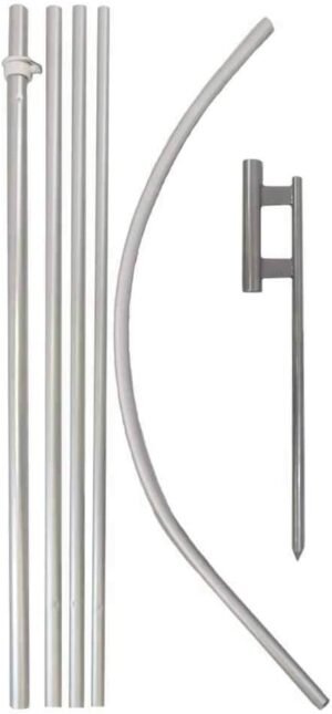 Infinity Republic - CBD Oil Windless Full Sleeve Banner Swooper Flag & Pole Kit - Perfect for Businesses, Dispensaries, Smoke Shops, Markets etc! - Image 2