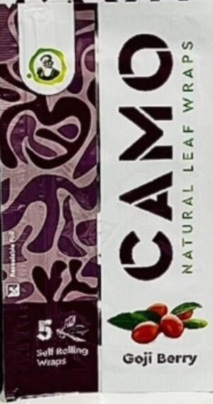 Afghan Natural Leaf Camo Wraps Goji Berry 6 Packs - 30 sheets with an Official Camo Cones Sticker