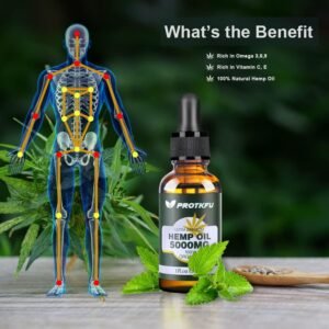 (2Pack Hemp Oil - Omega 3-6-9 Oil Fatty Acids Nutritional Supplement for Immune System Support, Focus, Calm, Relaxation, and Mood Enhancement - Organic, Vegan, Non-GMO - Image 3