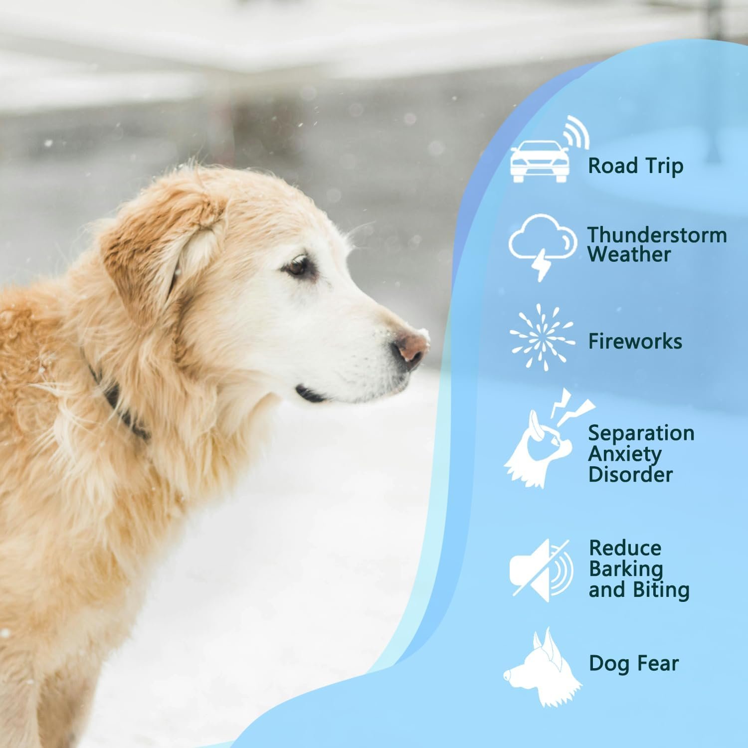 Hemp Calming Chews for Dogs Anxiety Relief Dog Calming Chews Natural Ingredients Dog Aid with Separation, Barking and Sleeping, Promote Relaxation, Reduce Stress - Image 7