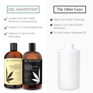 Hair Growth Shampoo and Conditioner Set for Thinning Hair and Hair Loss for Men and Women 17 oz - Hemp Oil, Biotin, Natural and Organic Ingredients - Hair Thickening and Volumizing - Image 7