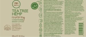 Tea Tree Hemp Restoring Conditioner & Body Lotion, 2-in-1 Hydration, For All Hair Types - Image 8