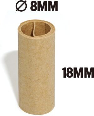 Natural Unbleached Pre-Rolled Filter Tips, Ø8mm - Bottle of 500 Tips - Image 3