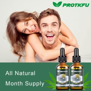 (2Pack Hemp Oil - Omega 3-6-9 Oil Fatty Acids Nutritional Supplement for Immune System Support, Focus, Calm, Relaxation, and Mood Enhancement - Organic, Vegan, Non-GMO - Image 6