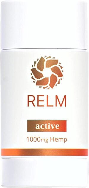 Hemp Cream for Muscles, Joints, Nerves and Skin - Fast-Acting Relief - Relm Active Hemp Stick, 1000mg 3oz