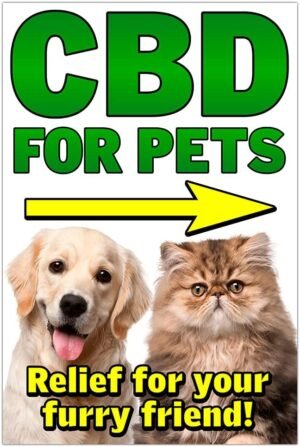 CBD For Pets Economy A-Frame Sign 24" Wide by 36" Tall (Made in The USA) 841098106928 - Image 2