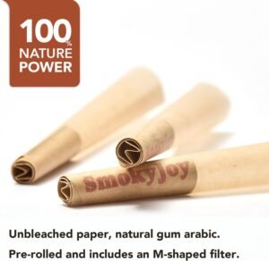 Cones Rolling Papers Pre Rolled Paper Cones 1 1/4 Size - 50 Pack Preroll Pre Rolls Paper with Filter Tips and Packing Tubes Included - Image 4