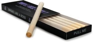 Purple Rose Supply Mini 1-2g Pre Rolled Cones with Tips & Packing Tool | Unbleached & Natural Rolling Cones | Perfect for Mini CannaMold | Easy to Use