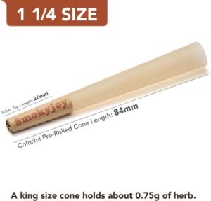 Cones Rolling Papers Pre Rolled Paper Cones 1 1/4 Size - 50 Pack Preroll Pre Rolls Paper with Filter Tips and Packing Tubes Included - Image 7