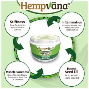 Hempvana Relief Cream 2 Pack with Seed Extract - Relieves Inflammation, Muscle, Joint, Back, Knee, Nerves and Arthritis – Made in USA 4oz Paraben Free, Vegan, Cruelty-Free As Seen On TV - Image 4