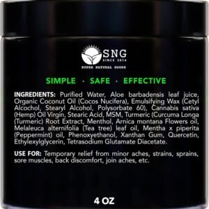 Hemp Cream Maximum Strength (16oz) Hemp Oil & Arnica, Soothes Discomfort on Joint Muscle Shoulder Hip Neck Knee & Back Support. All Soothing Cream. Instant Menthol Rub - Image 7