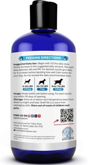 Dog Anxiety Relief - Faster Absorption Than Hemp Calming Chews for Dogs - Dog Calming Chews Alternative - Hemp Oil and Melatonin for Dogs - Liquid Dog Calming Treats for Thunder, Fireworks, Sleep Aid - Image 9