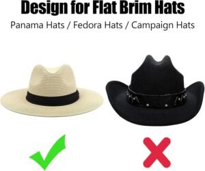 Car Hat Holder Rack for Truck SUV Accessories - Design for Panama Fedora and Flat Brim Hats - Image 2
