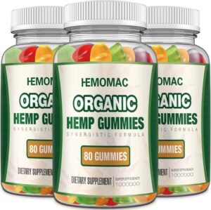(3 Packs) Organic Hemp Gummies High Potency Edibles Hemp Oil Gummy Supplement for Sleep Anxiety Pain, Advanced Extra Strength - Extract from Hemp Plant Vegan, Non-GMO