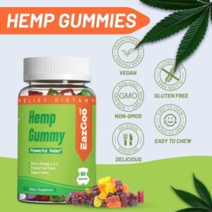 Natural Hemp Gummies 2,000,000 XXL Extra Strength - Vegan, Low Sugar, Non-GMO - 120 Counts - Image 6